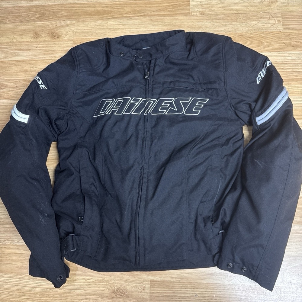 Dainese Black Motorcycle Jacket CE Armored Womens Size Small